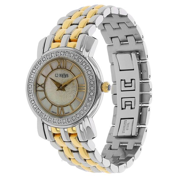 Xylys Swiss Analog Multicoloured Metal Strap and Mother of Pearl Dial Watch For Women - image number 1