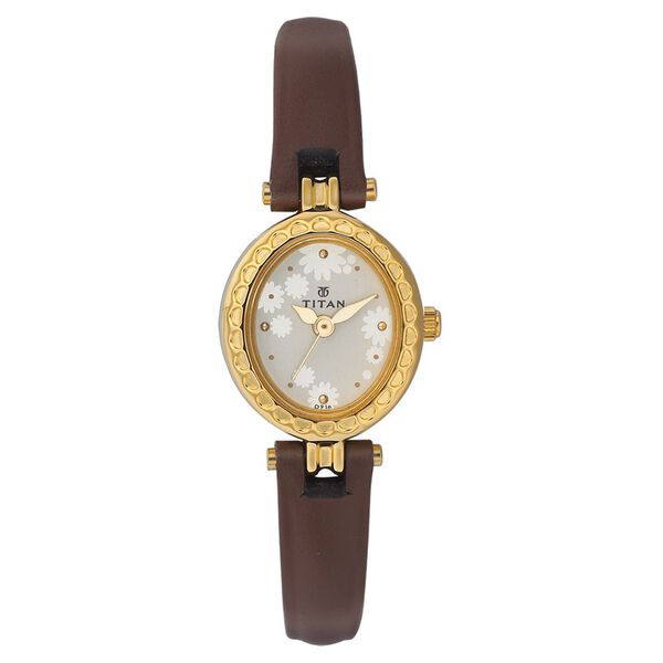 Titan Quartz Analog Champagne Dial Watch for Women - image number 0