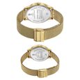 Sonata Modern Bandhan Quartz Analog Blue Dial Stainless Steel Strap Watch for Couple - image number 4