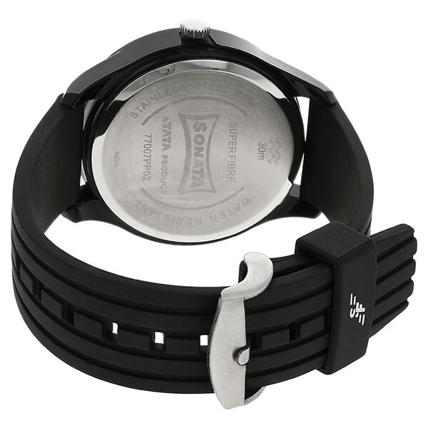 SF Quartz Analog Grey Dial Plastic Strap Watch for Men - image number 3