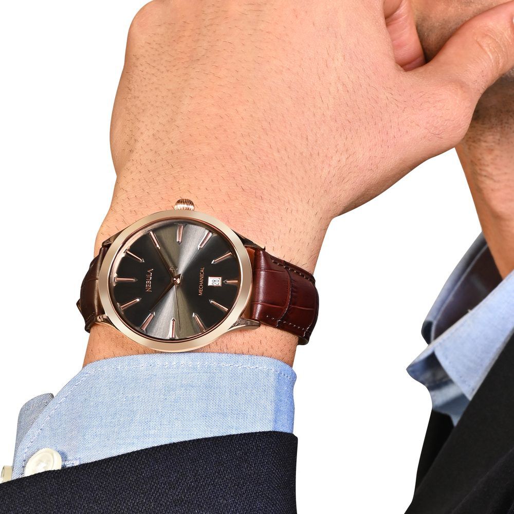 Buy Online Titan Nebula Abhiyant 18k Pink Gold Hand-Wound