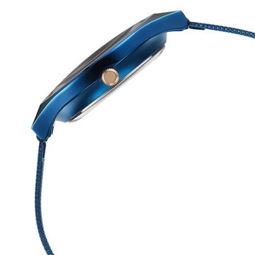 Fastrack Vyb Successor Quartz Analog Blue Dial Stainless Steel Strap Watch for Girls