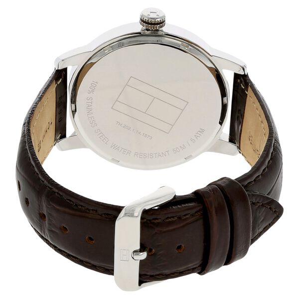 Tommy Hilfiger Quartz Analog Beige Dial Leather Strap Watch for Men - image number 3
