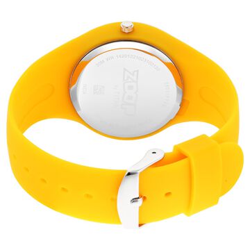 Zoop By Titan Pop Integrated Quartz Analog Yellow Dial Silicone Strap Watch for Kids