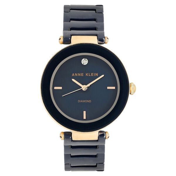Anne Klein Quartz Analog Blue Dial Ceramic Strap Watch for Women - image number 0