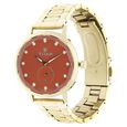 Titan Quartz Analog Orange Dial Stainless Steel Strap Watch for Women - image number 1