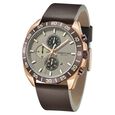 Kenneth Cole Quartz Chronograph Grey dial Leather Strap Watch for Men - image number 1