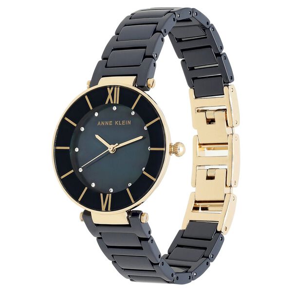 Anne Klein Quartz Analog Blue Dial Ceramic Strap Watch for Women - image number 2
