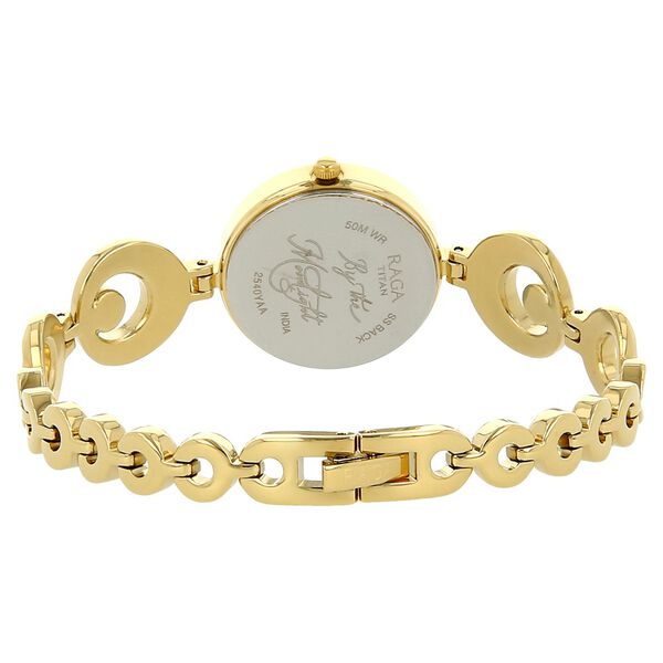 Titan Raga Moonlight Mother of Pearl Dial Women Watch With Metal Strap - image number 3