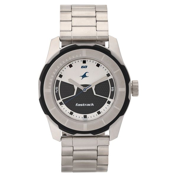 Fastrack Quartz Analog Multicoloured Dial Stainless Steel Strap Watch for Guys - image number 1