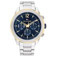 Tommy Hilfiger Blue Dial Silver Stainless Steel Strap Watch for Men - image number 0