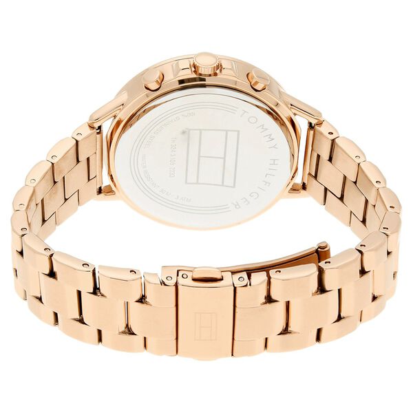 Tommy Hilfiger Quartz Multifunction Rose Gold Dial Bimetal Strap Watch for Women - image number 3