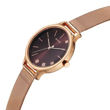 Sonata Play Maroon Dial Watch for Women