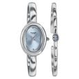 Poze Poze Quartz Analog Blue Dial Silver Metal Strap Watch For Women - image number 2