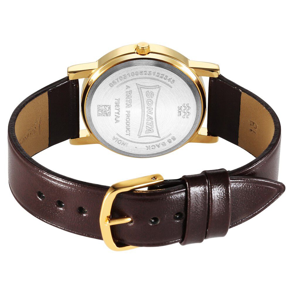 Sonata 7988pp03 men's watch belt online
