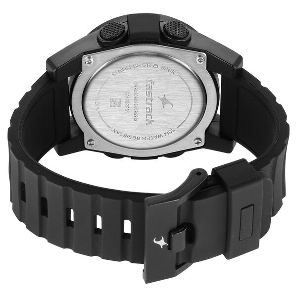 Fastrack StreetStyle Digital Black Dial Black Silicone Strap Watch For Guys - image number 4