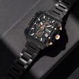 Octane Velocity Sporty Black Dial Tonneau Black And Rose Gold Steel Watch For Men - image number 1