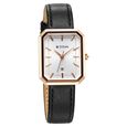 Titan Minimalists Quartz Analog with Date Silver Dial Black Leather Strap Watch for Women - image number 1