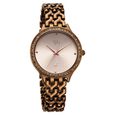 Vyb Spotlight By Fastrack Quartz Analog Rose Gold Dial Brown Metal Strap Watch For Girls - image number 2