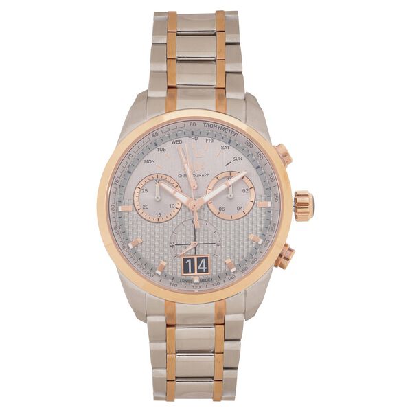 Xylys Quartz Chronograph Grey Dial Two Toned Stainless Steel Strap Watch For Men - image number 1