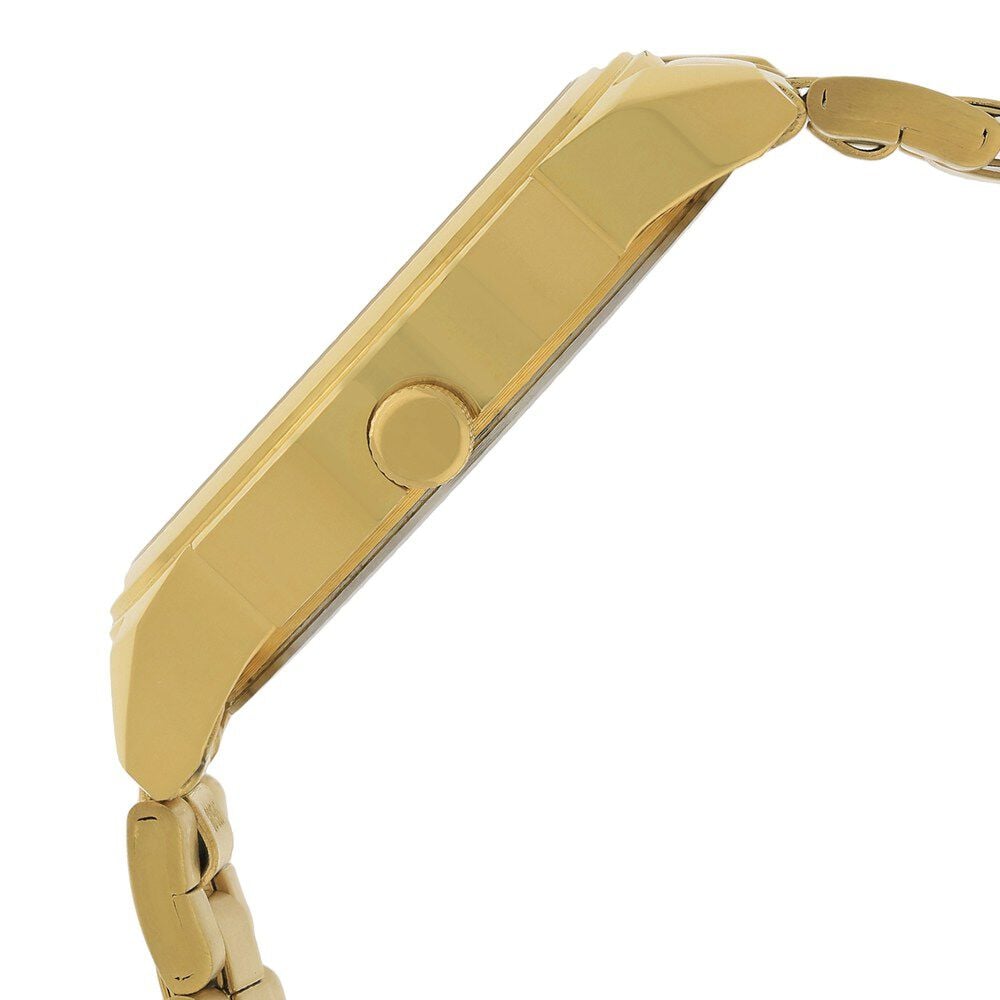 Buy Online Titan Quartz Analog with Day and Date Champagne Dial Stainless Steel Strap Watch for Men nj1585ym01 Titan