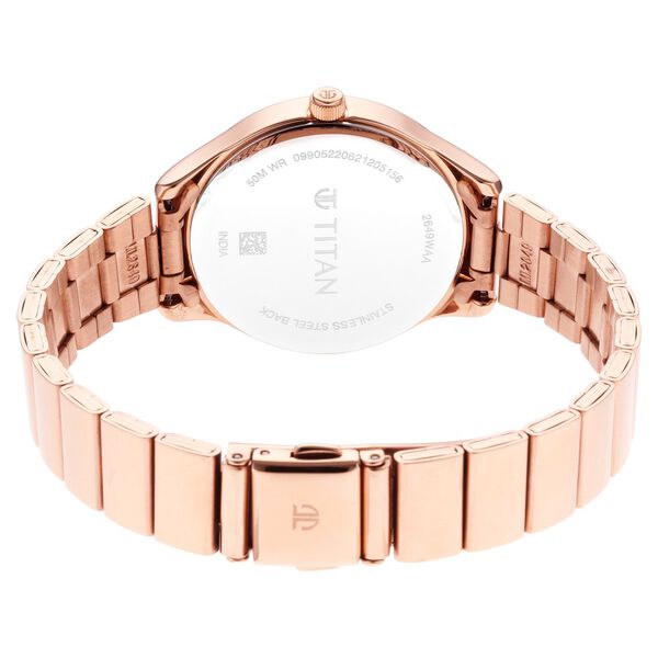 Titan Workwear Silver Dial Women Watch With Stainless Steel Strap - image number 4