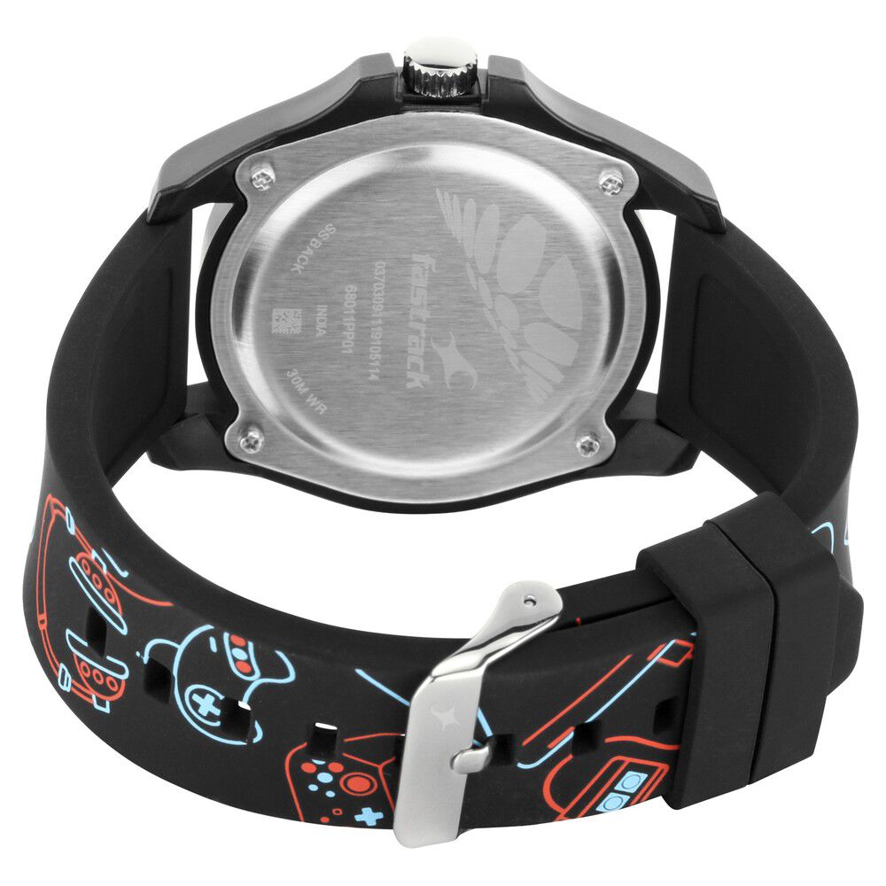 Fastrack Arcade Quartz Analog White Dial Silicone Strap Unisex Watch