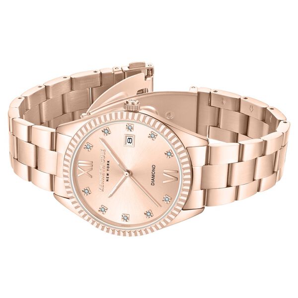 Kenneth Cole Quartz Analog with Date Rose Gold Dial Stainless Steel Strap Watch For Women - image number 2