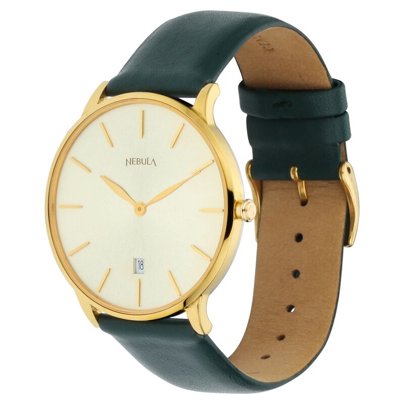 Titan Nebula Lustre Quartz Analog with Date 18 Karat Solid Gold Watch for Men - image number 2