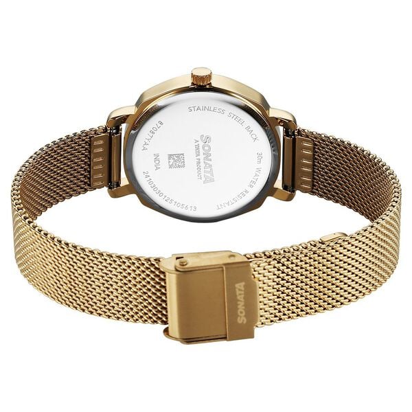 Sonata Eternia Quartz Analog Silver Dial Metal Strap Watch For Women - image number 4