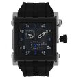 Titan Quartz Multifunction Black Dial Silicone Strap Watch for Men