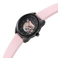 Sonata Unveil Quartz Multifunction Black Dial Leather Strap Watch for Women - image number 2