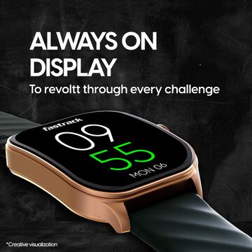 Fastrack Limitless FS2 Pro Smartwatch with 4.97cm Super AMOLED Arched Display, Functional Crown, Resolution of 410X502