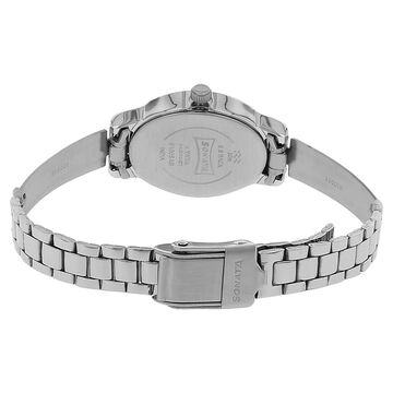 Sonata Quartz Analog White Dial Stainless Steel Strap Watch for Women
