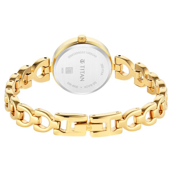 Titan Lagan Silver Dial Analog Metal Strap Watch for Women - image number 5
