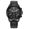 Titan Octane Classic Sporty Black Dial Chronograph Leather Strap watch for Men - image number 1