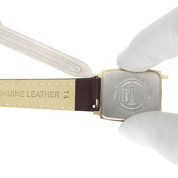 14 mm Brown Genuine Leather Strap for Women - image number 5