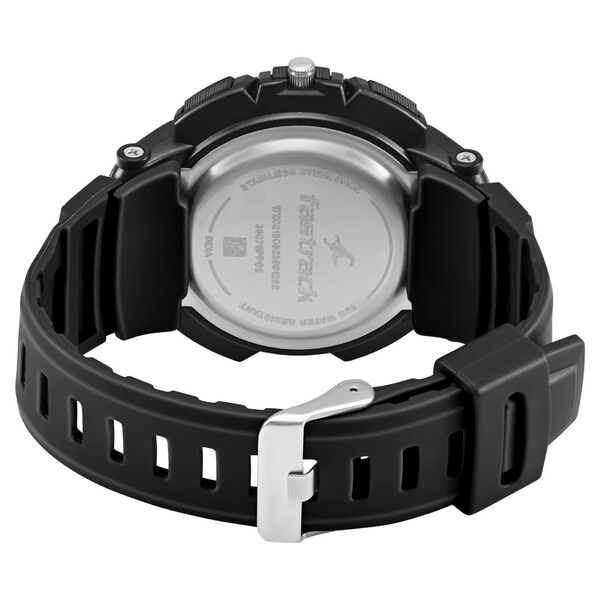 Fastrack AnaDigi Black Dial Black Colour Plastic Strap Unisex Watch - image number 4