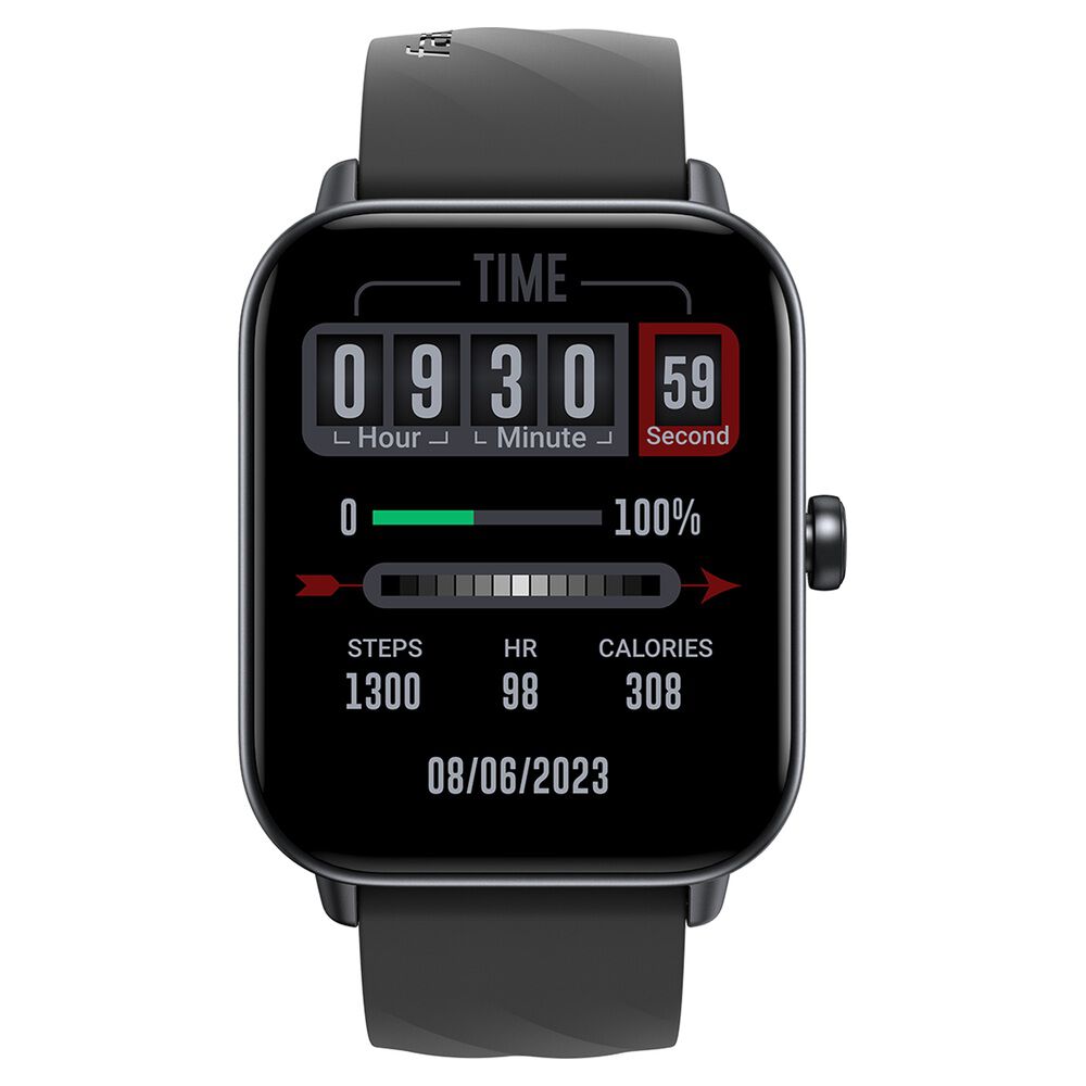 Buy Online Fastrack Rider with 4.64 cm TFT LCD Display SingleSync BT Calling Unisex Smart Watch with Black Strap 38100pp01k Titan