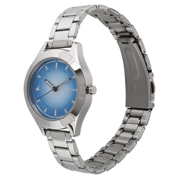 Fastrack All Nighters Quartz Analog Blue Dial Metal Strap Watch for Girls - image number 1