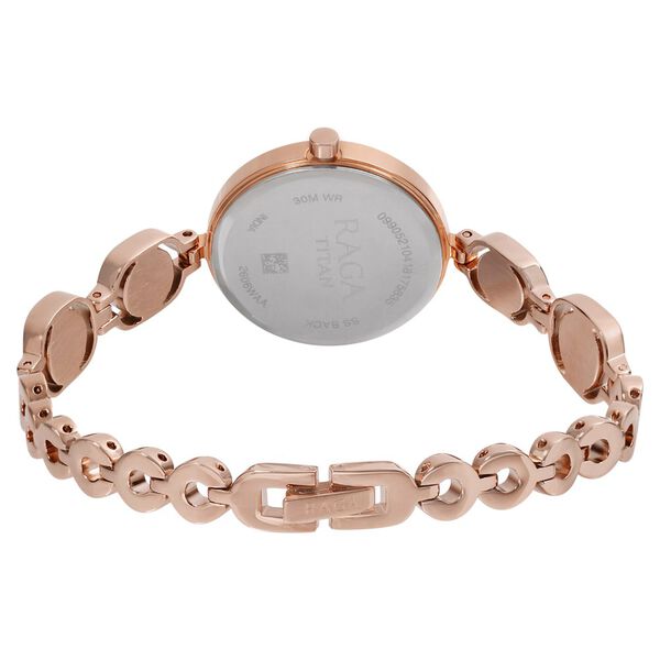 Titan Raga Viva Rose Gold Dial Analog with Date Metal Strap watch for Women - image number 4