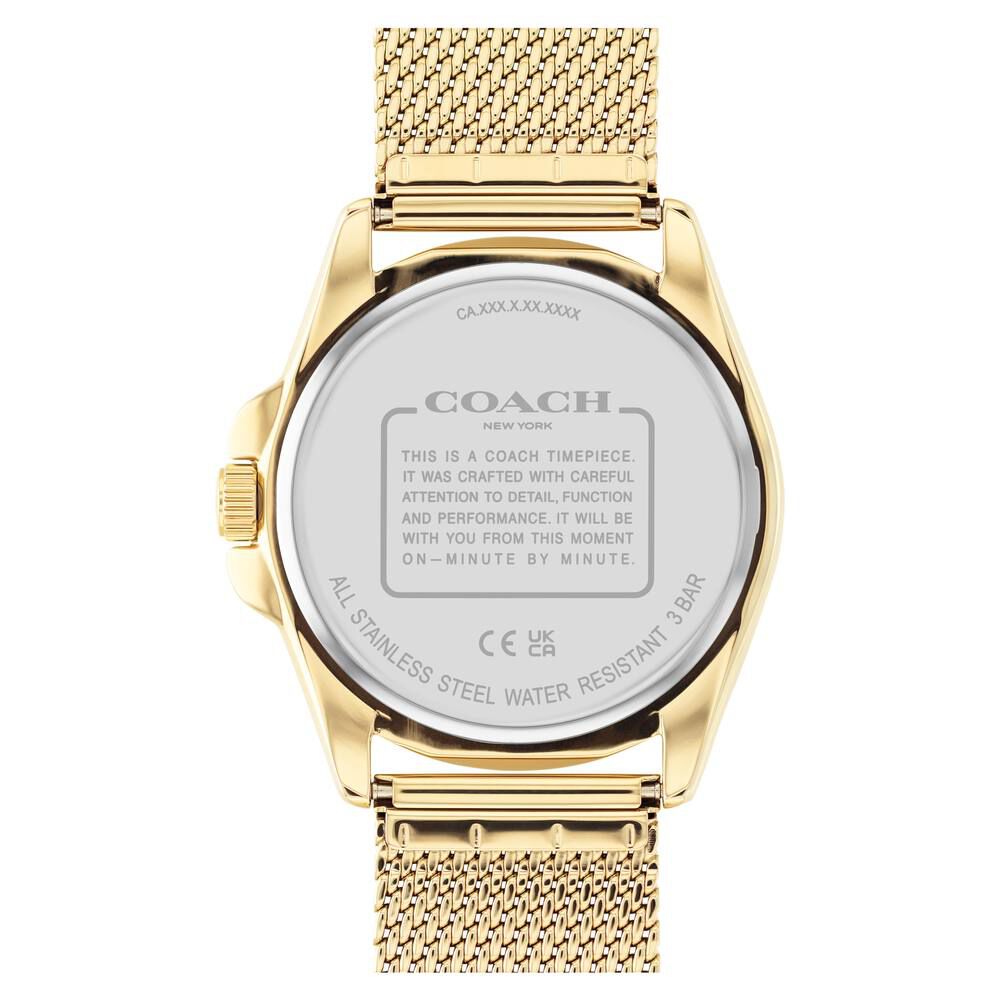 Buy Online Coach Black Dial Stainless Steel Strap Watch for Men