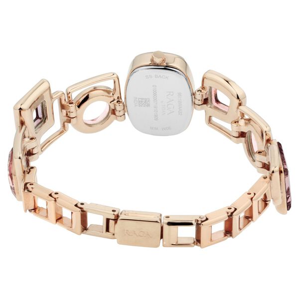 Titan Raga Facets Pink Dial Analog Stainless Steel Strap Watch for Women - image number 5