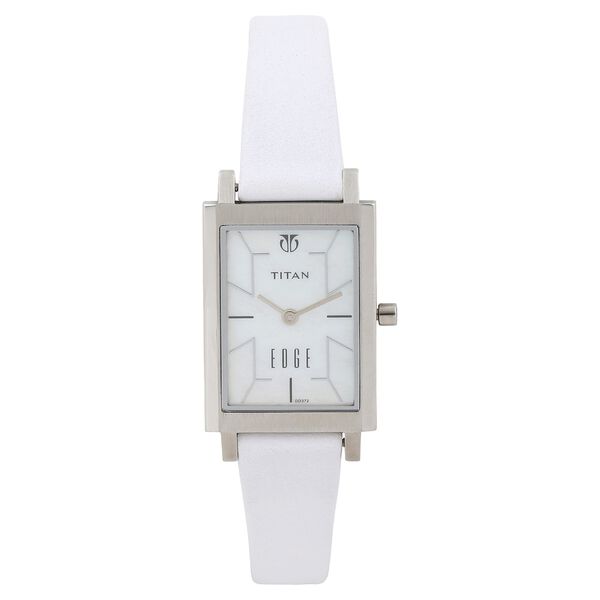 Buy Online Titan Edge Mother of Pearl Dial Analog Stainless Steel Strap ...
