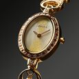Titan Nebula Jewels 18k Gold Analog with Diamonds and Rubies Watch for Women - image number 4