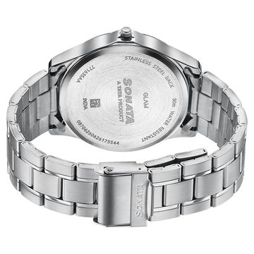 Sonata Traditional Essentials Silver Dial Stainless Steel Strap Watch