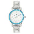 Fastrack Quartz Analog Silver Dial Leather Strap Watch for Girls