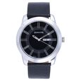 Sonata Quartz Analog Purple Dial Leather Strap Watch for Men