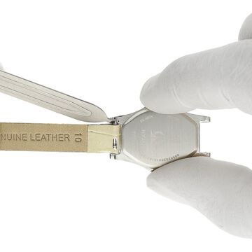 10 mm Off White Genuine Leather Strap for Women