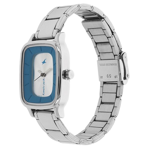 Fastrack Quartz Analog Bicolour Dial Metal Strap Watch for Girls - image number 1